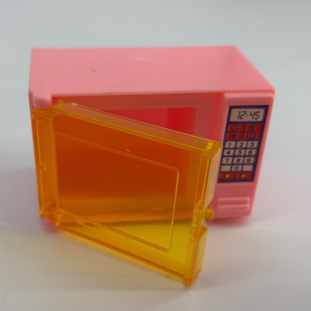 VTG 1988 Mattel Arco Barbie Pink Microwave Oven‎ Dollhouse Furniture Toy